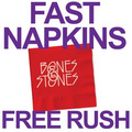 FAST Custom Printed Cocktail Napkins - CHERRY RED - FREE RUSH SERVICE